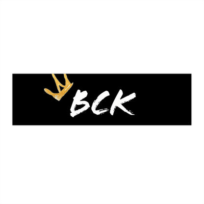 Bumper Sticker: BCK with Iconic Gold Crown