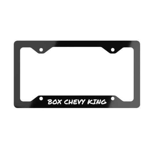 Custom Metal License Plate Frame - Box Chevy King Design